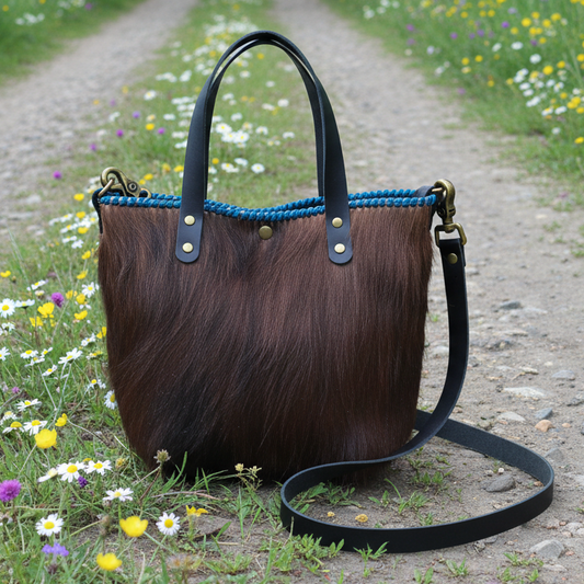 Shorty Tote (Black/Turquoise) JH09629