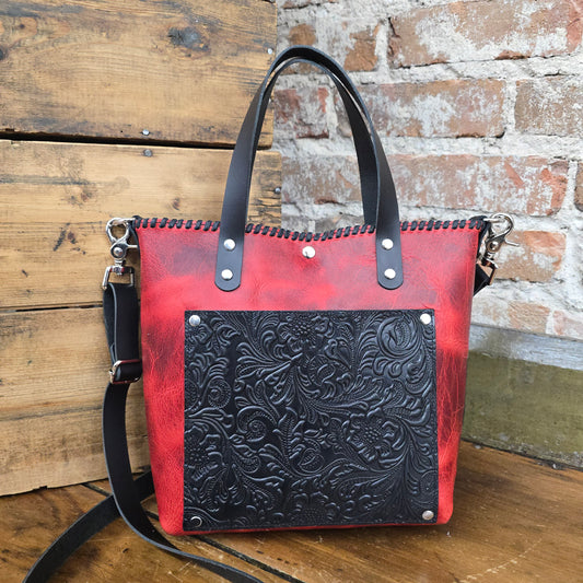 Shorty Tote (Charger Red/Black Emboss) JH09688