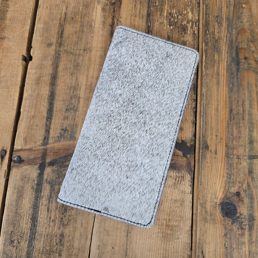 Cowhide Checkbook Cover (Plum)