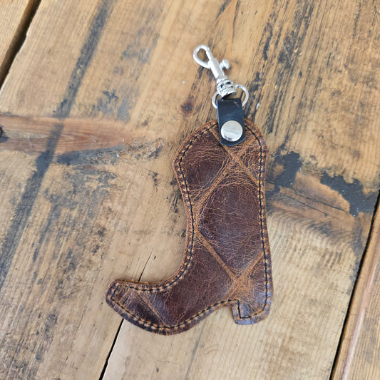 Boot Charm - Quilted Caramel