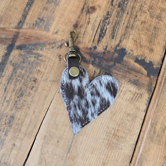 Heart Handbag Charm (Walnut)