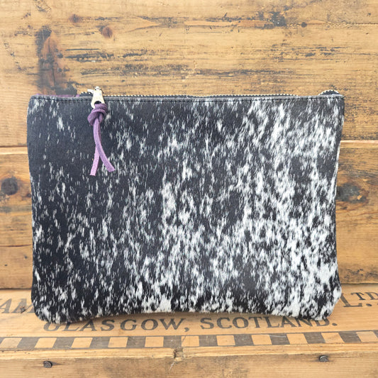 Medium Cowhide Catchall (Plum)