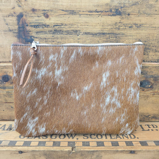 Medium Cowhide Catchall (Rare Finds Brown)