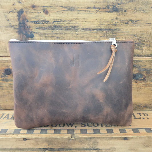 Medium Cowhide Catchall (Rare Finds Brown)