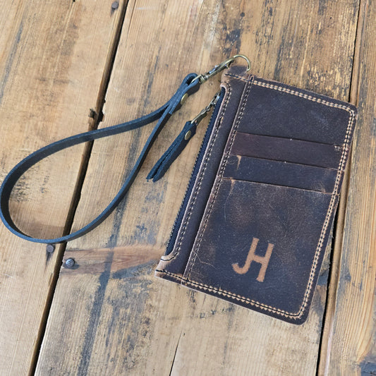 Cowhide Modesto Clutch (Caramel)