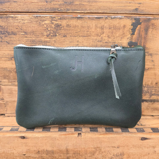 Small Cowhide Catchall (Olive)