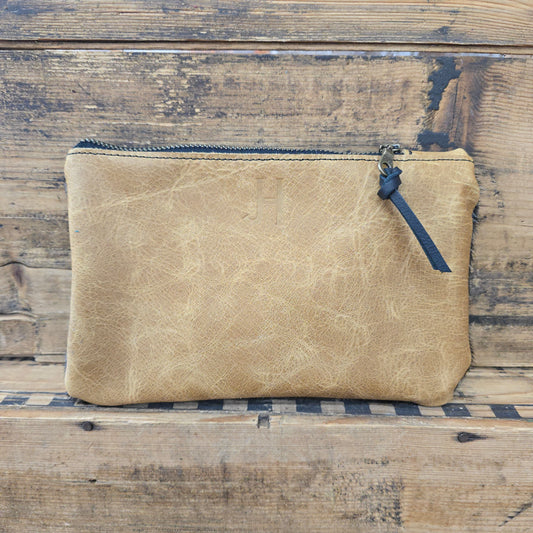 Small Cowhide Catchall (Camel)