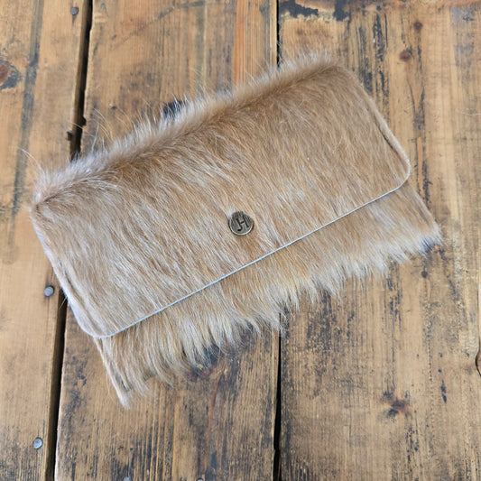 Cowhide Trifold Wallet (Amaretto)
