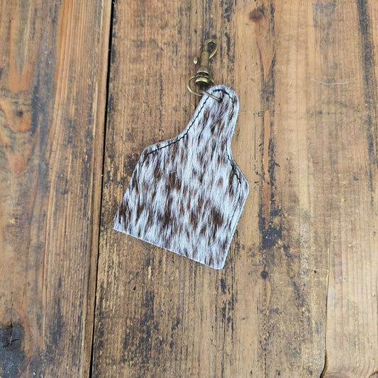 Ear Tag Charm (Chestnut)