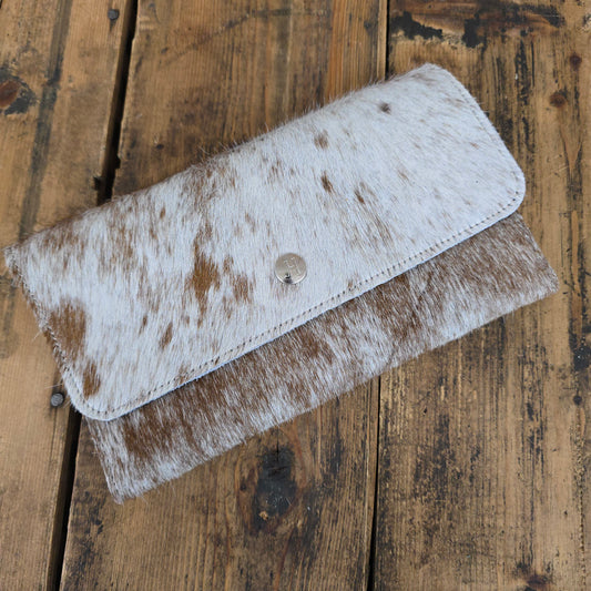 Cowhide Trifold Wallet (Navy)