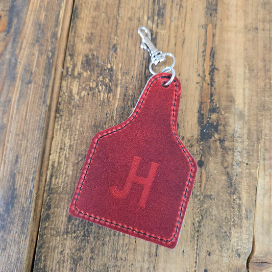 Ear Tag Charm (Charger Red)