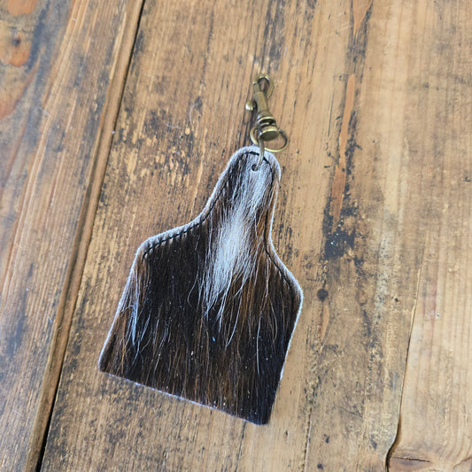 Ear Tag Charm (Rustic Brown)
