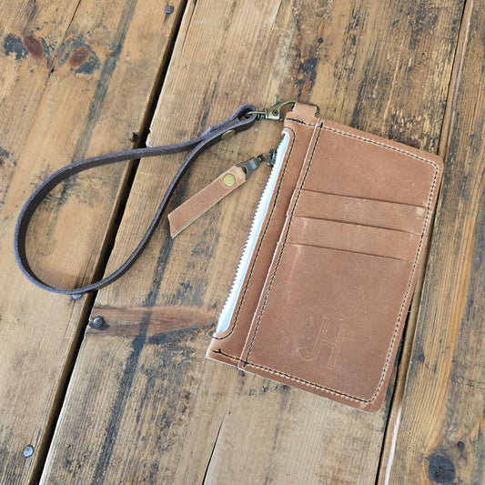 Cowhide Modesto Clutch (Amaretto)