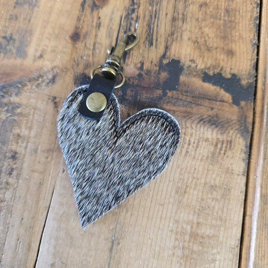 Heart Handbag Charm (Walnut)