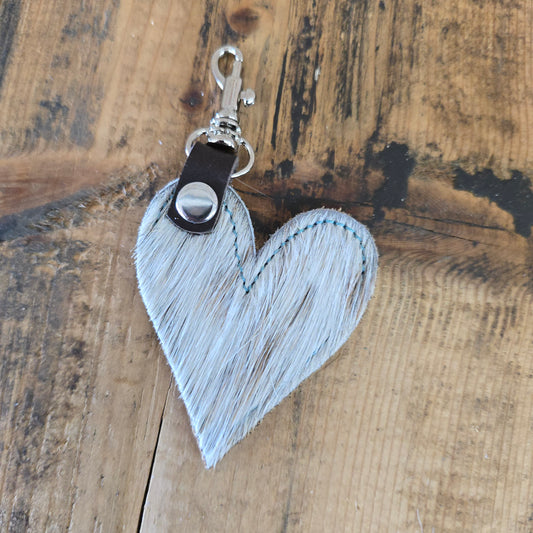 Heart Handbag Charm (Bison Tan)