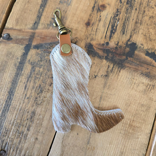 Cowhide Boot Charm (Rare Finds Brown)