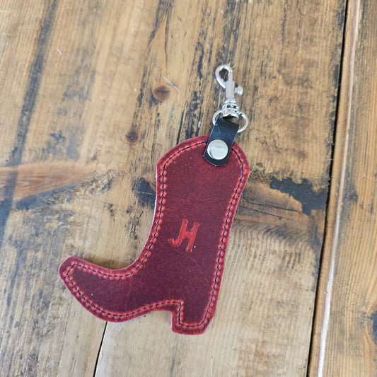 Cowhide Boot Charm (Charger Red)