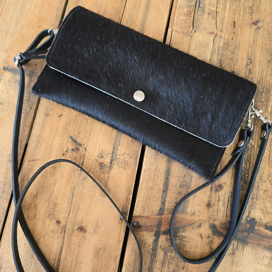 Carly Clutch (Leopard Suede)