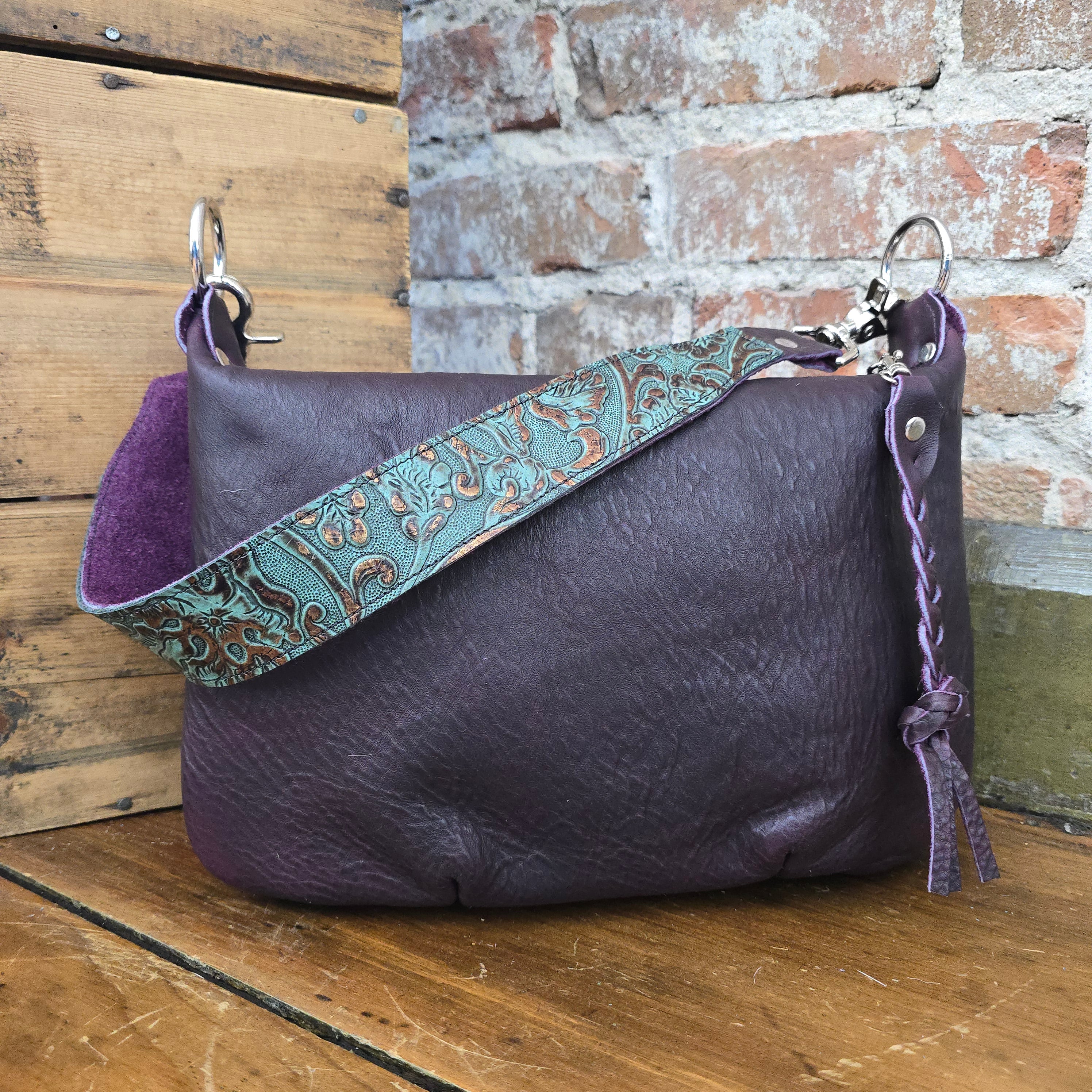 Fine Italian Leather Shoulder Bag by Jill's Homestead