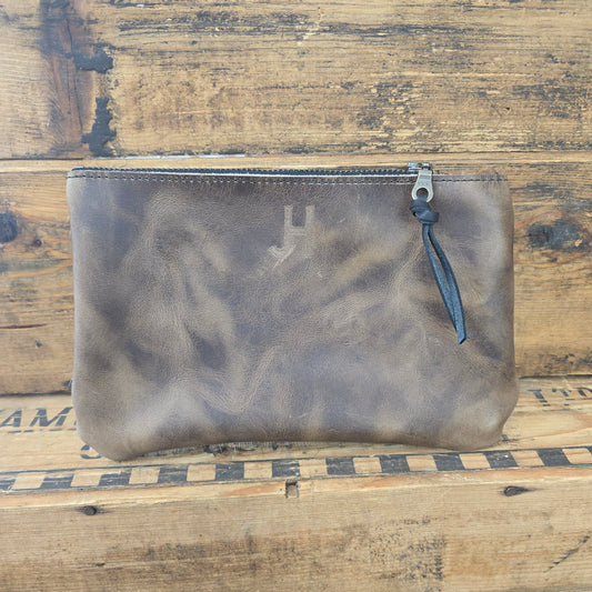 Small Cowhide Catchall (Walnut)