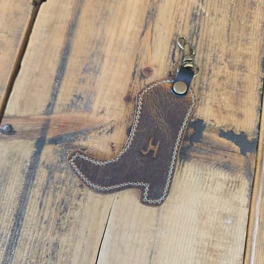 Cowhide Boot Charm (Rustic Brown)