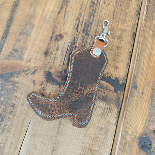 Cowhide Boot Charm (Rustic Brown)