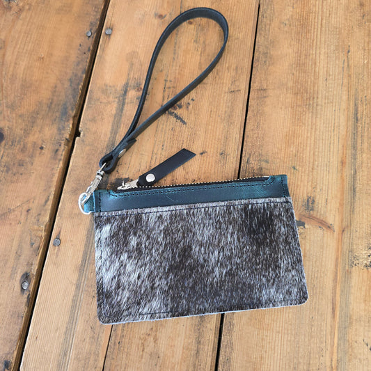 Cowhide Modesto Clutch (Mediterranean)