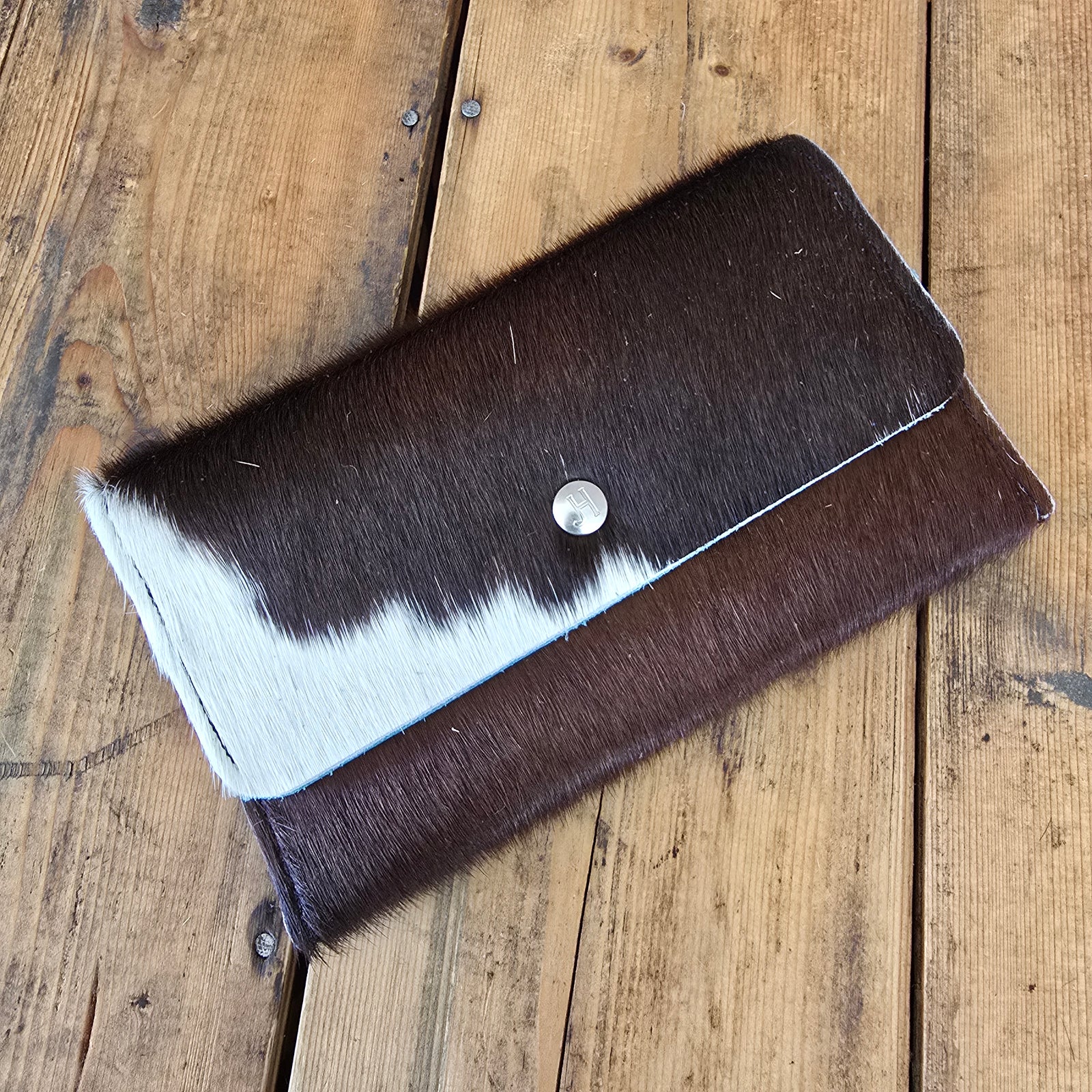 Cowhide Trifold Wallet (Mediterranean)