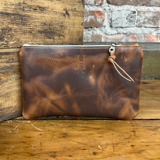 Small Cowhide Catchall (Caramel)