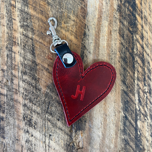 Heart Handbag Charm - Charger Red