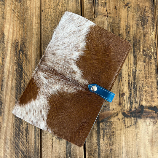 Cowhide Notebook Cover (Blue Lagoon)