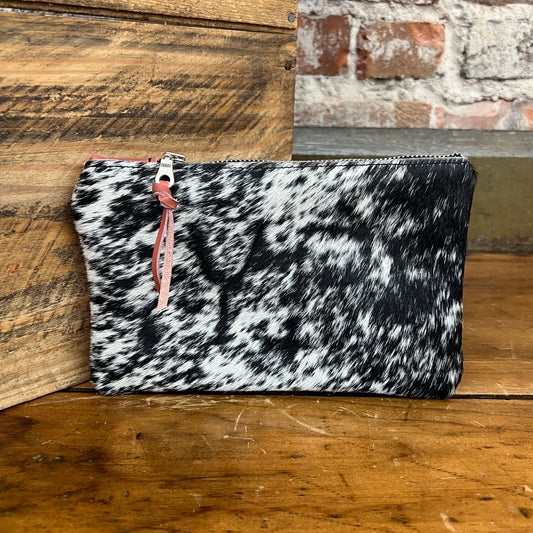 Cowhide Catchall (Dusty Mauve)