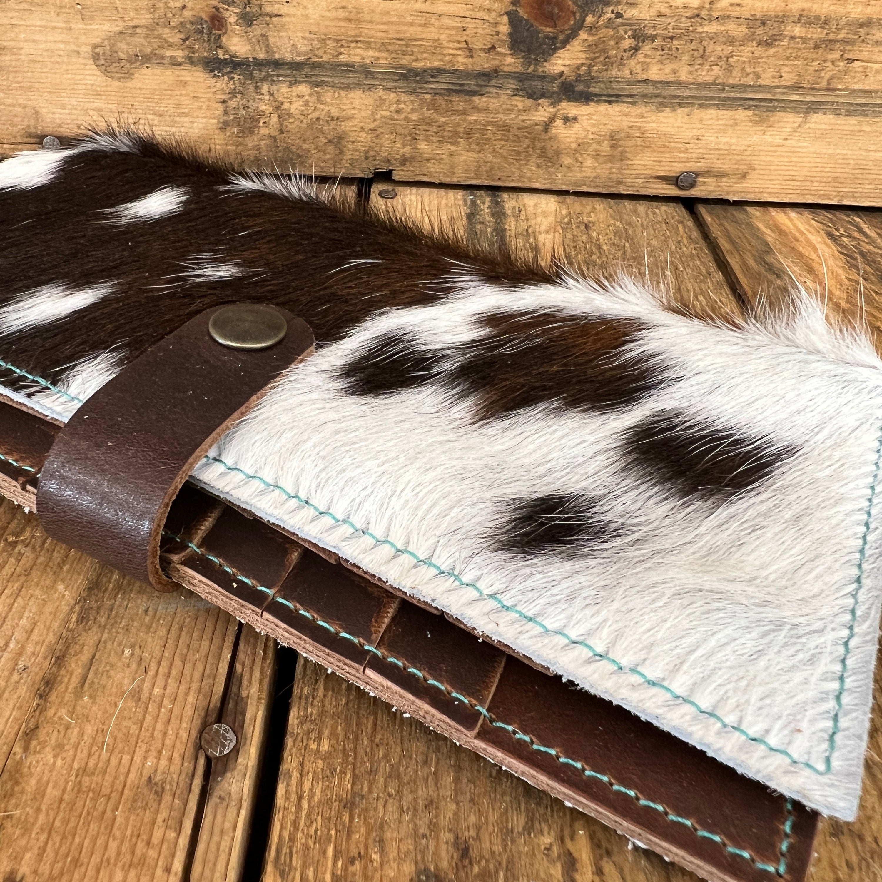 Cowhide Long Wallet Jill's Homestead