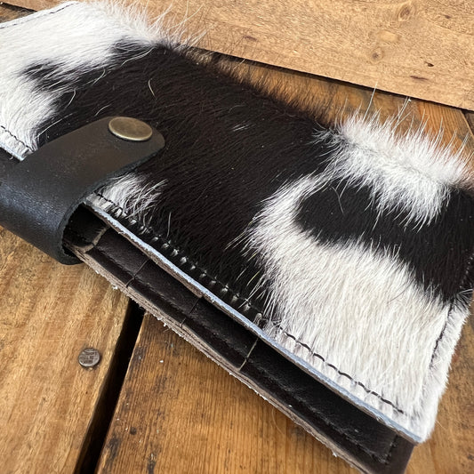 Cowhide Long Wallet Jill's Homestead