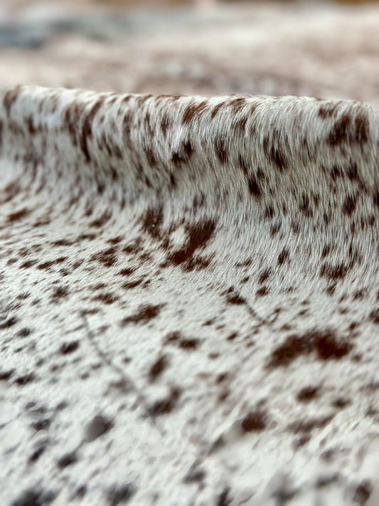 Cowhide Rug - 3D Black and Brown Ombre