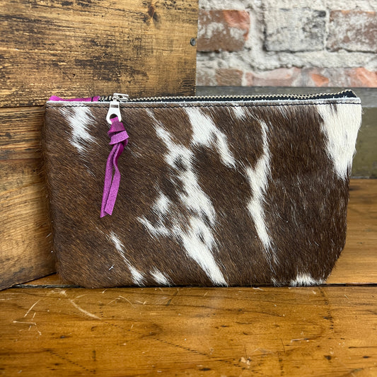 Small Cowhide Catchall (Magenta)