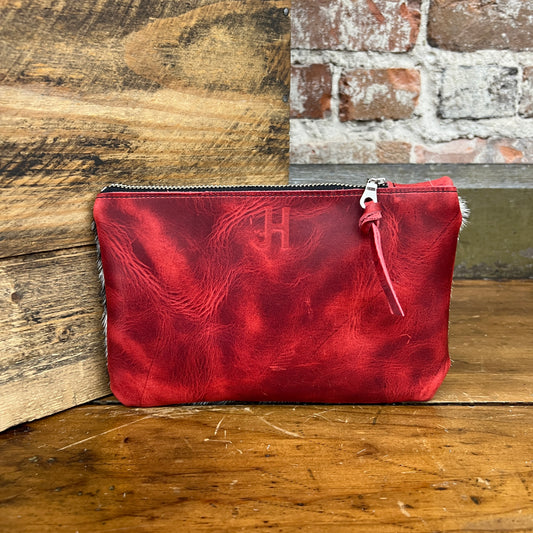 Cowhide Catchall (Charger Red)
