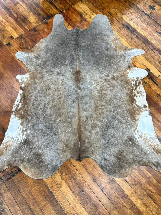 Cowhide Rug - Taupe/Brown/White Dapple - 4A