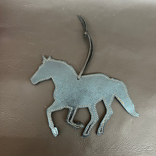 Horse Hanging Tag/Ornament - Metallic Dark Blue