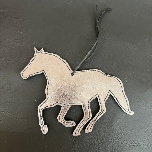 Horse Hanging Tag/Ornament - Metallic Silver