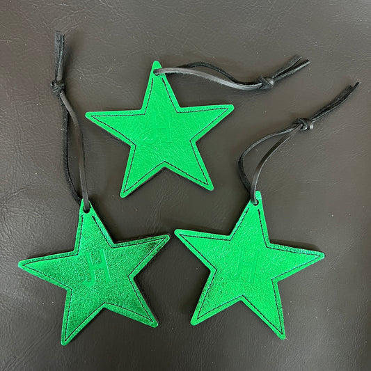 Christmas Ornaments - 3 Pc Set (Metallic Green)