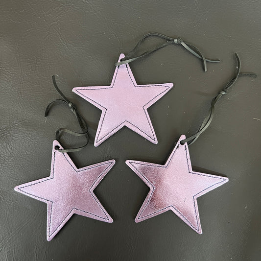 Christmas Ornaments - 3 Pc Set (Metallic Purple)