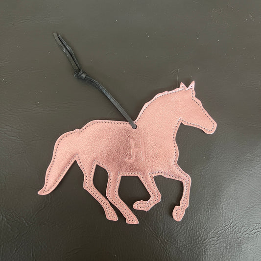Horse Hanging Tag/Ornament - Metallic Pink