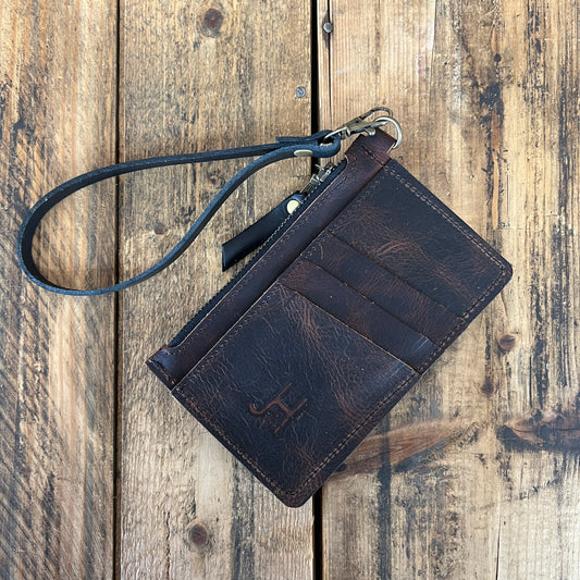 Bison Modesto Clutch (Chestnut)