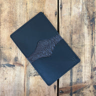 Card Holder - Gun Metal + Copper Roses - Jill's Homestead