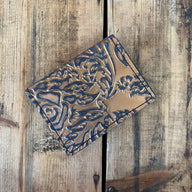 Card Holder - Gun Metal + Copper Roses - Jill's Homestead