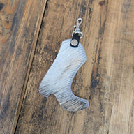 Cowhide Boot Charm (Black + Tan) - Jill's Homestead