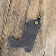 Cowhide Boot Charm (Chestnut) - Jill's Homestead