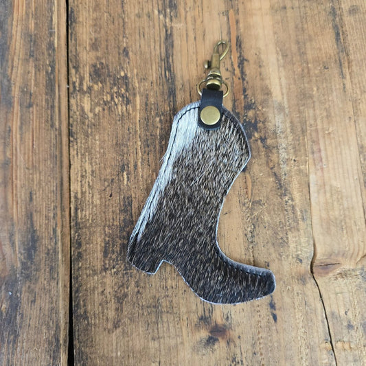 Cowhide Boot Charm (Chestnut)