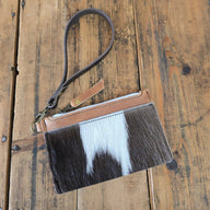 Cowhide Modesto Clutch (Amaretto) - Jill's Homestead
